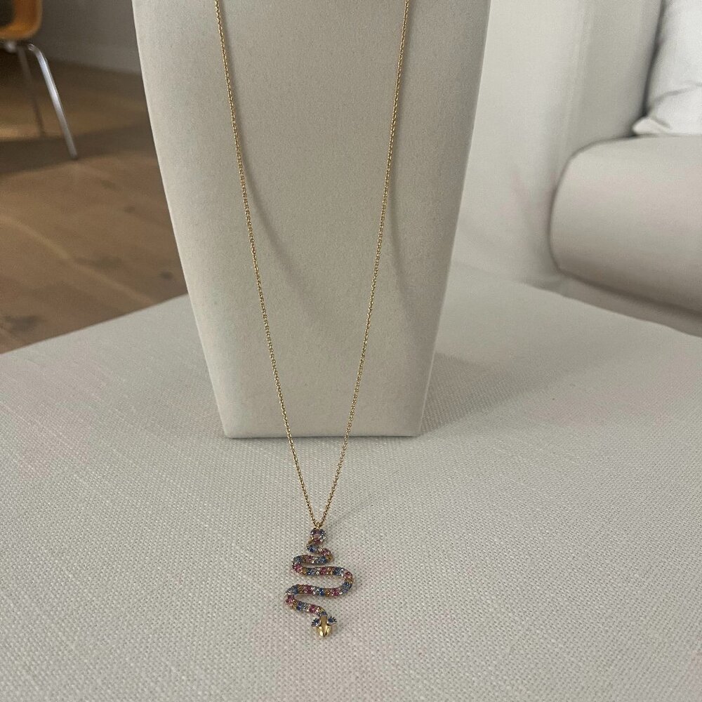 Kate Spade Multicolor Snake Pendant Necklace
